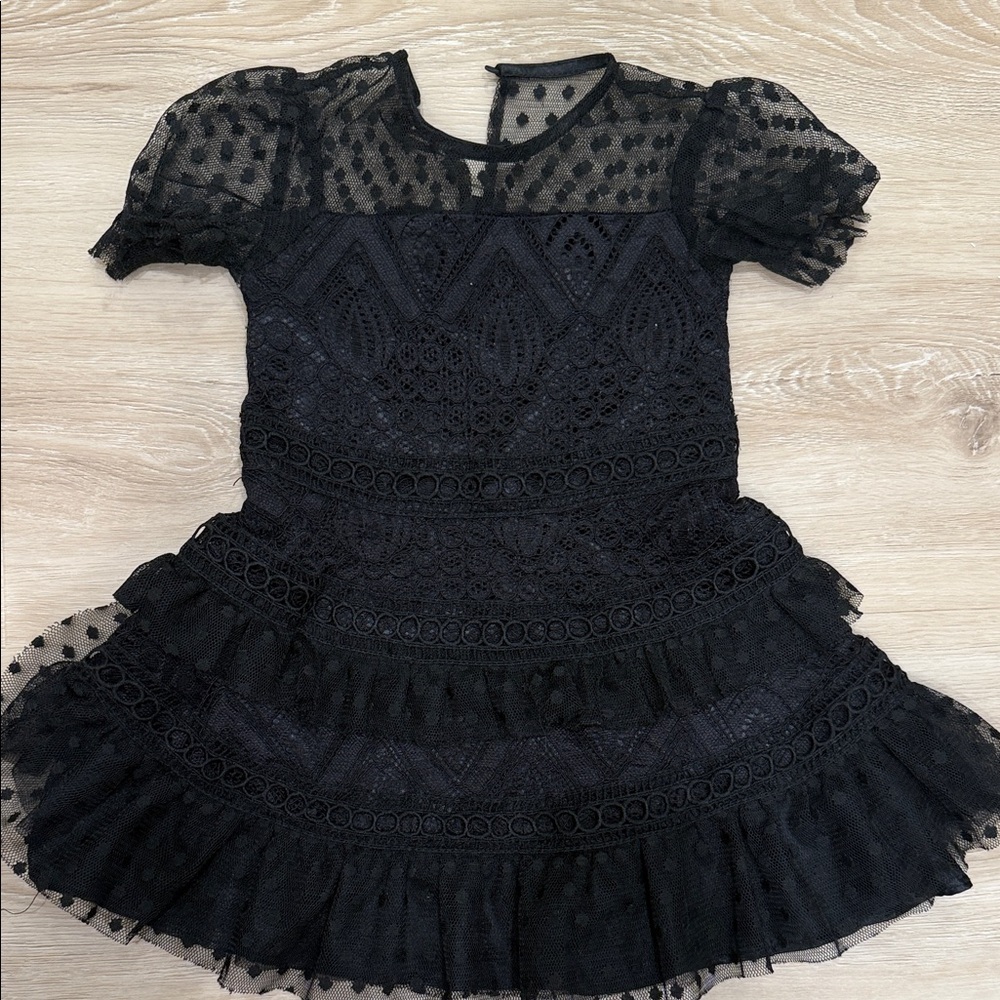BCBGirls Black Lace Formal Dress